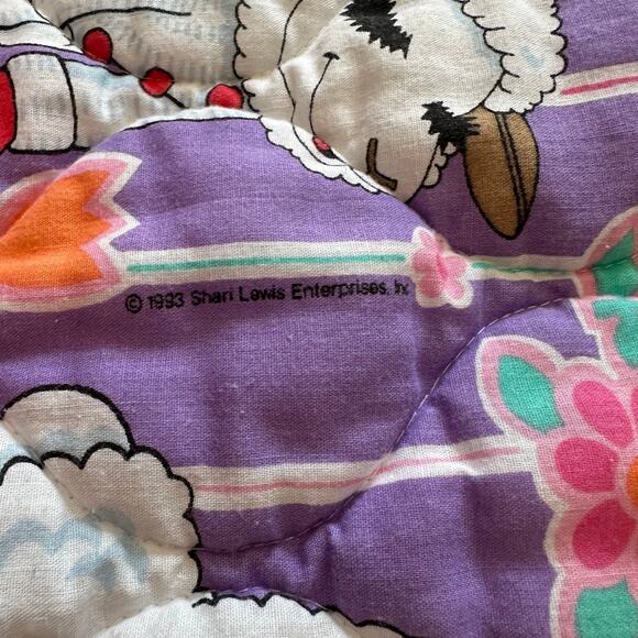 Vintage dundee shari lewis enterprises Lamb Chop blanket crib quilt - Picture 3 of 6